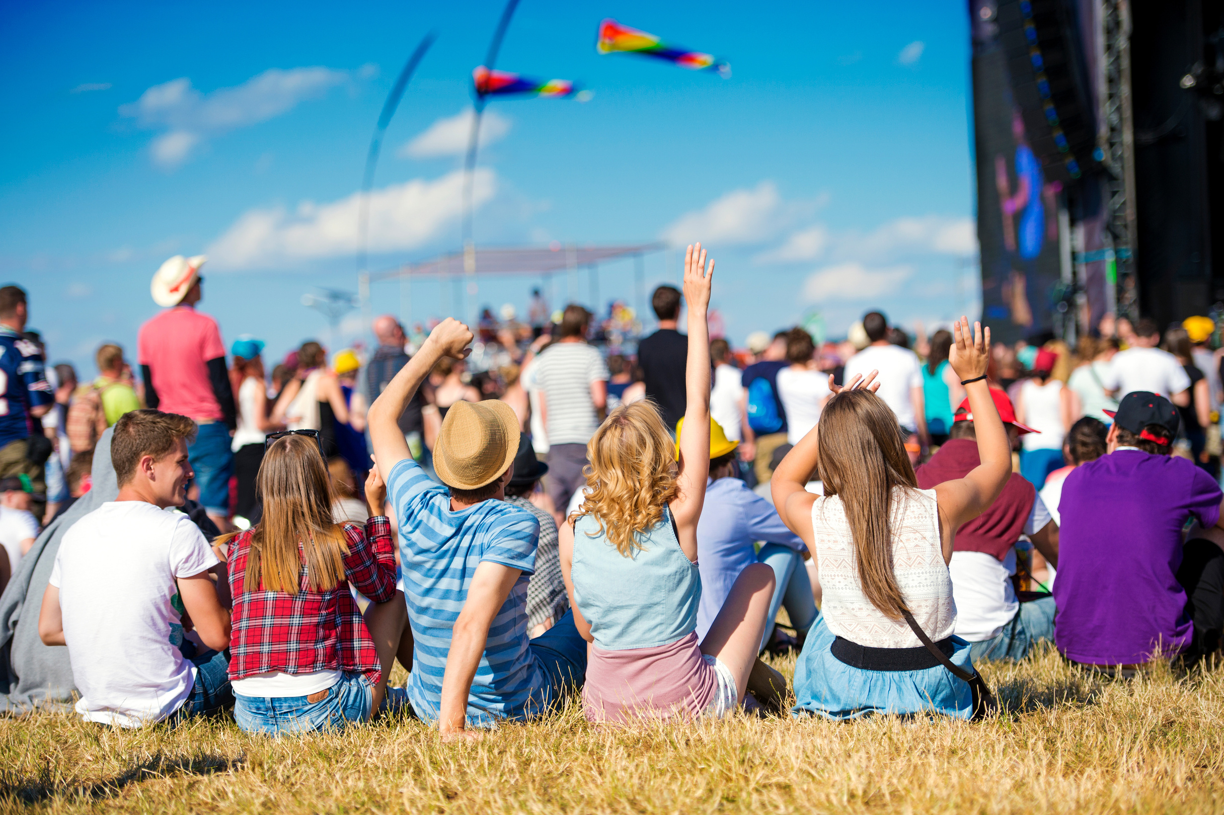 Teenagers at Summer Music Festival 